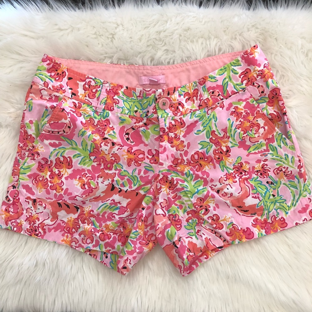 Lilly Pulitzer Call Me Kitty Cat Callahan Shorts